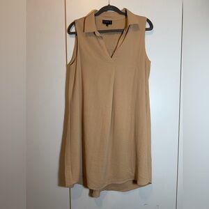 SSYS Tan Sleeveless Midi Dress Size MED